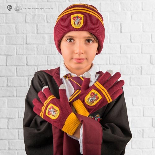 哈利波特 - 兒童毛線帽+手套組 - 葛來分多