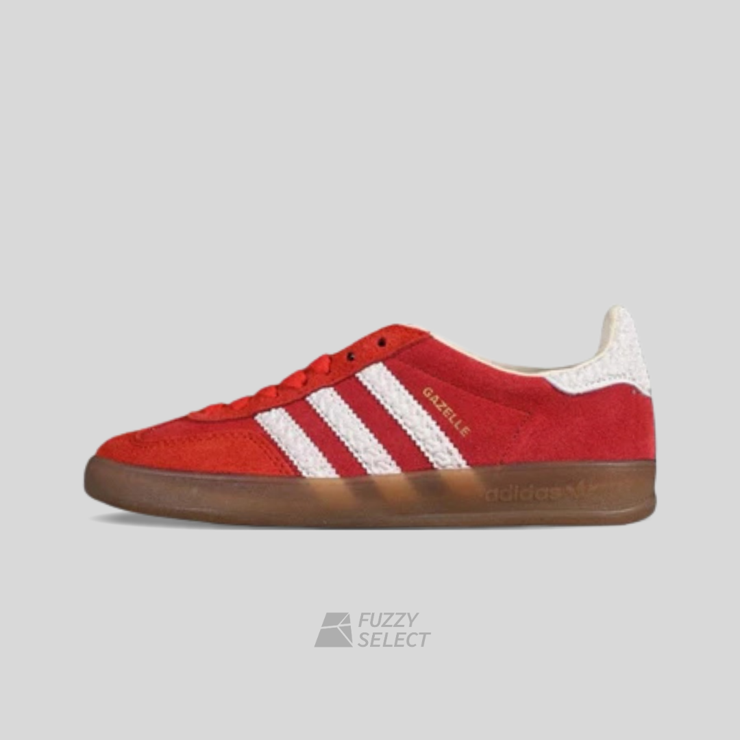 【逢甲FUZZY】 Adidas Originals Gazelle Indoor "Red" 紅白 浮雕 IF1808