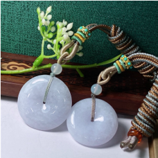 1218GZ71-翡翠GZ-紫羅蘭平安扣(貨中)（C71）