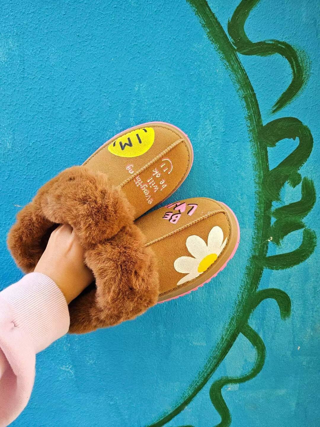 MAKOMAKI  純手工彩繪塗鴉雪靴