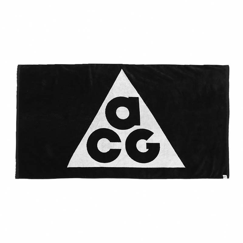 NIKE ACG TOWEL LOGO 大毛巾 雙面 黑白 FJ2366-012 [台灣現貨]