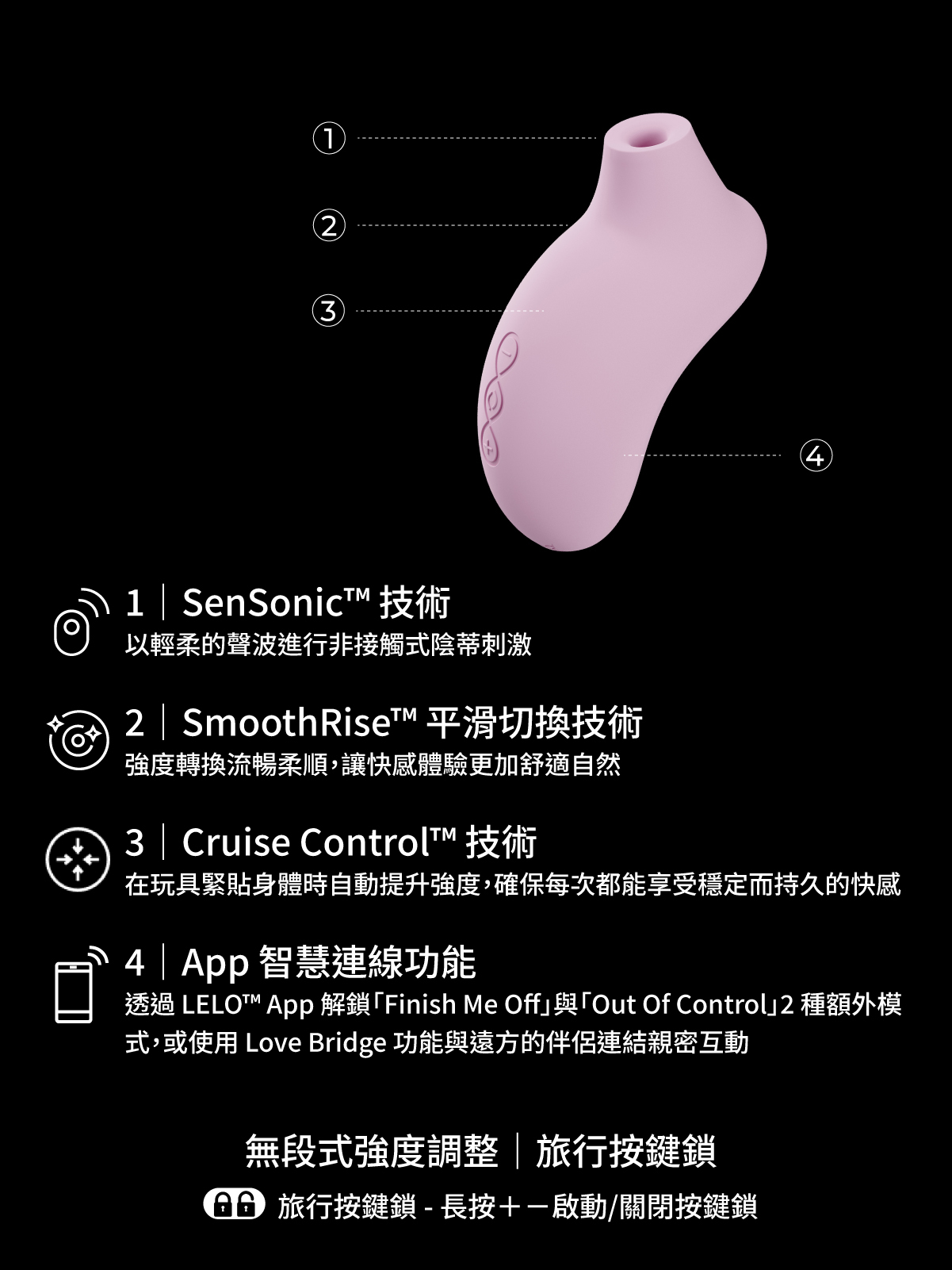 LELO SONA 3 Cruise,LELO,瑞典 LELO,情趣用品,情趣玩具,陰蒂吸吮器,吸吮愉悅器,吸吮器,聲波陰蒂按摩器