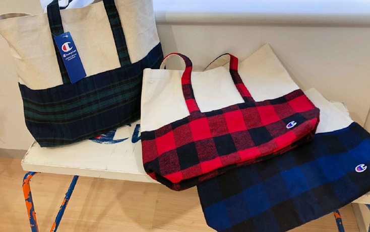 SD046 Champion 格仔單肩包 (日版) 46x32cm