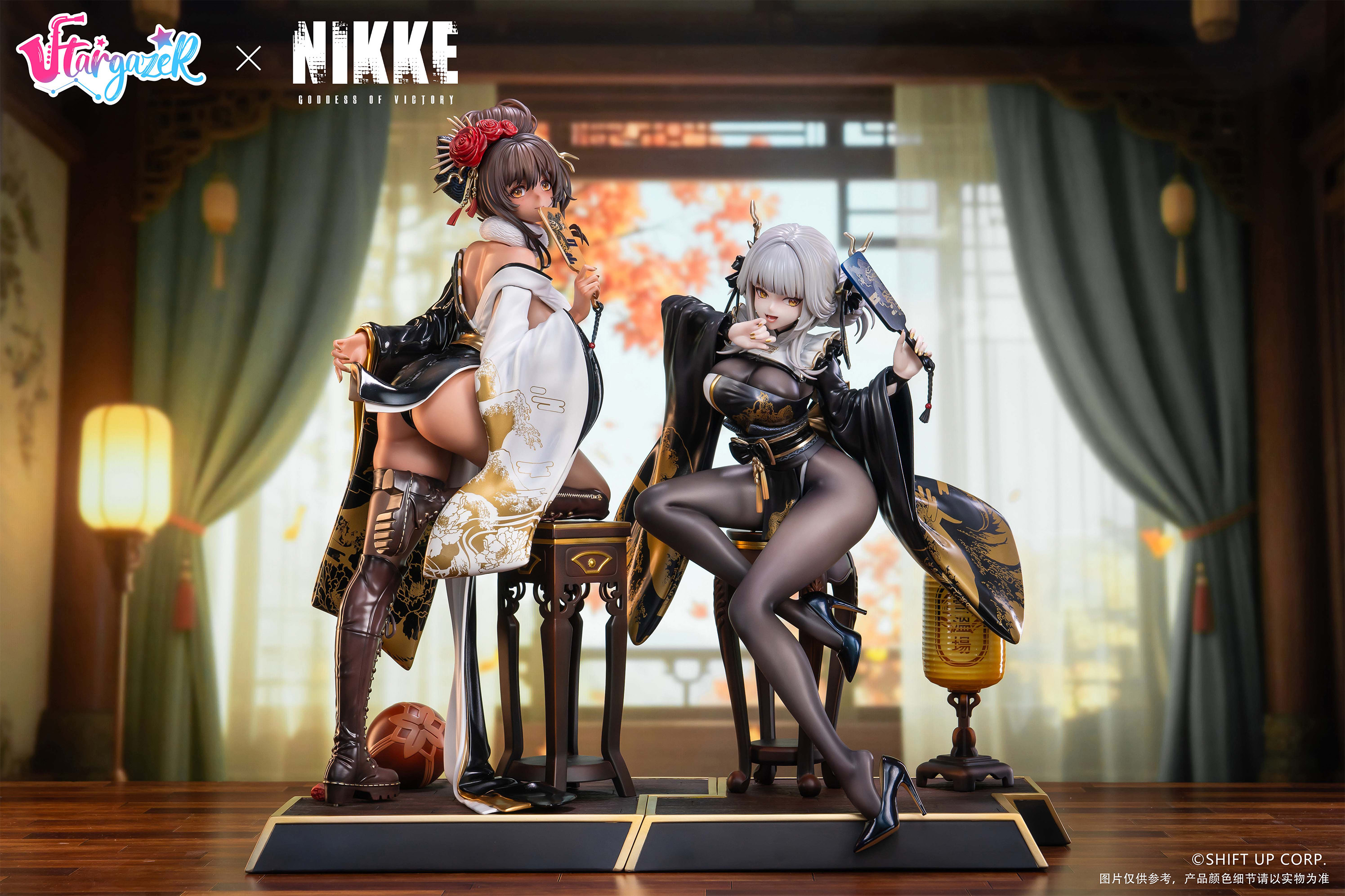 STARGAZER 勝利女神: 妮姬 諾亞 及 布蘭兒 "GODDESS OF VICTORY: NIKKE" BLANC & NOIR 1/4 SCALE FIGURE SET OF TWO 日版
