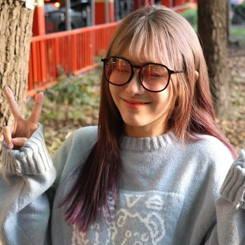 韓國大框腮紅眼鏡