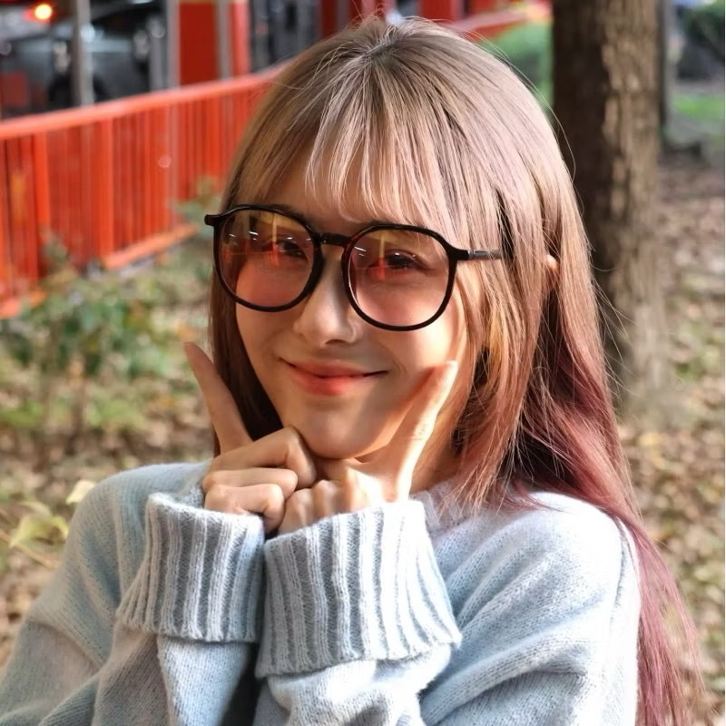 韓國大框腮紅眼鏡