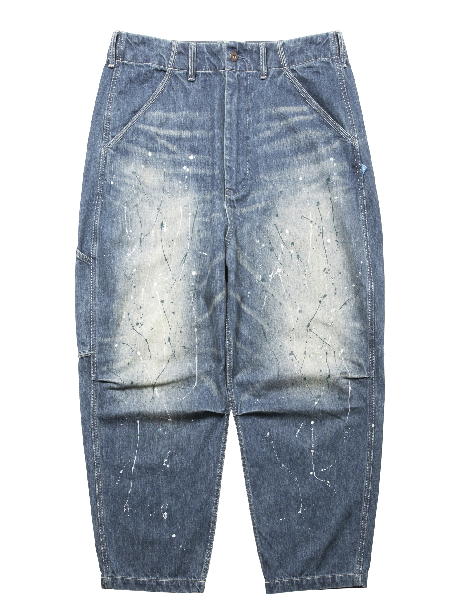 LIBERAIDERS DENIM SARROUEL PANTS 777012503 BLU