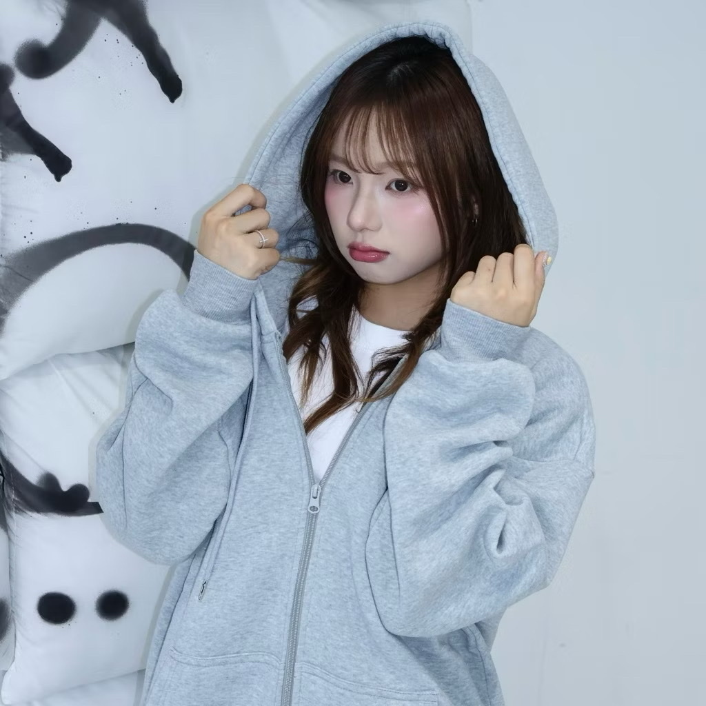 韓國雙拉鍊棉外套