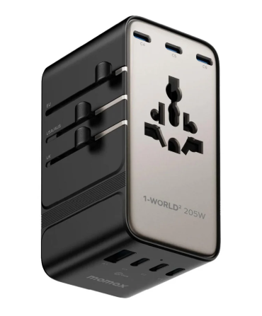 MOMAX | 205W 7插口雙 AC 旅行充電插座 UA28