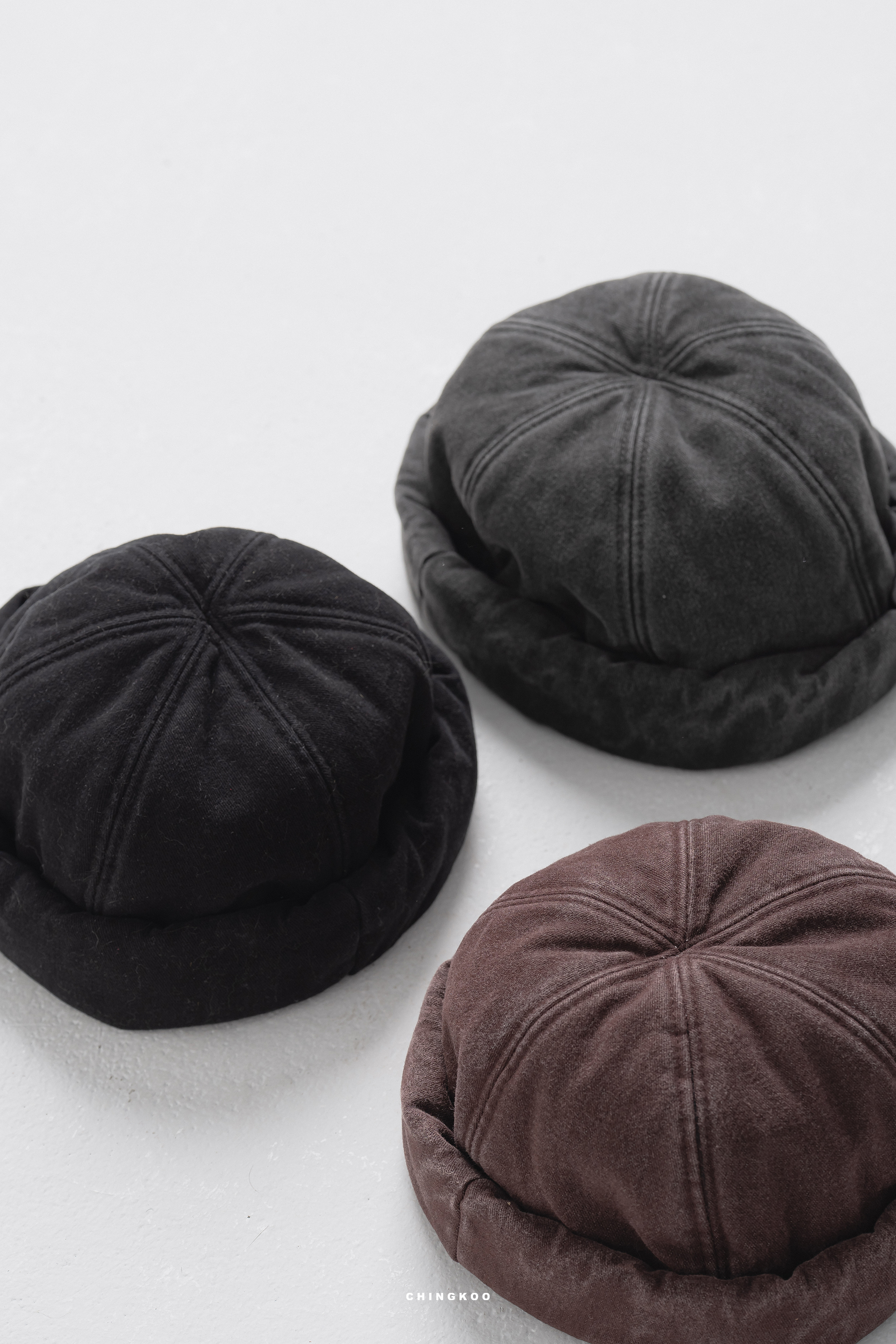 |韓國Korea|水洗鋪棉水兵帽 3色