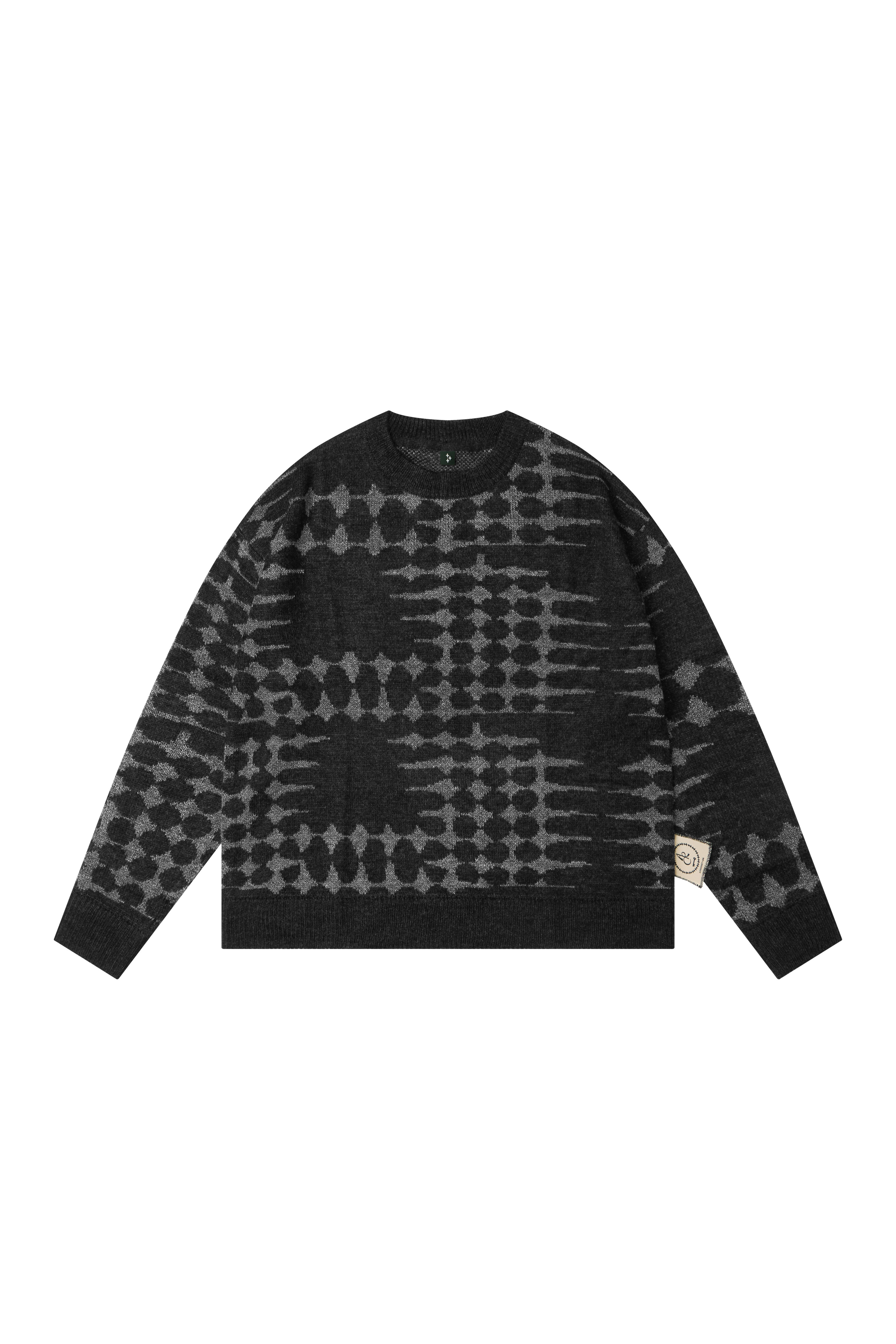 STELLAR BONE SWEATER - BLACK