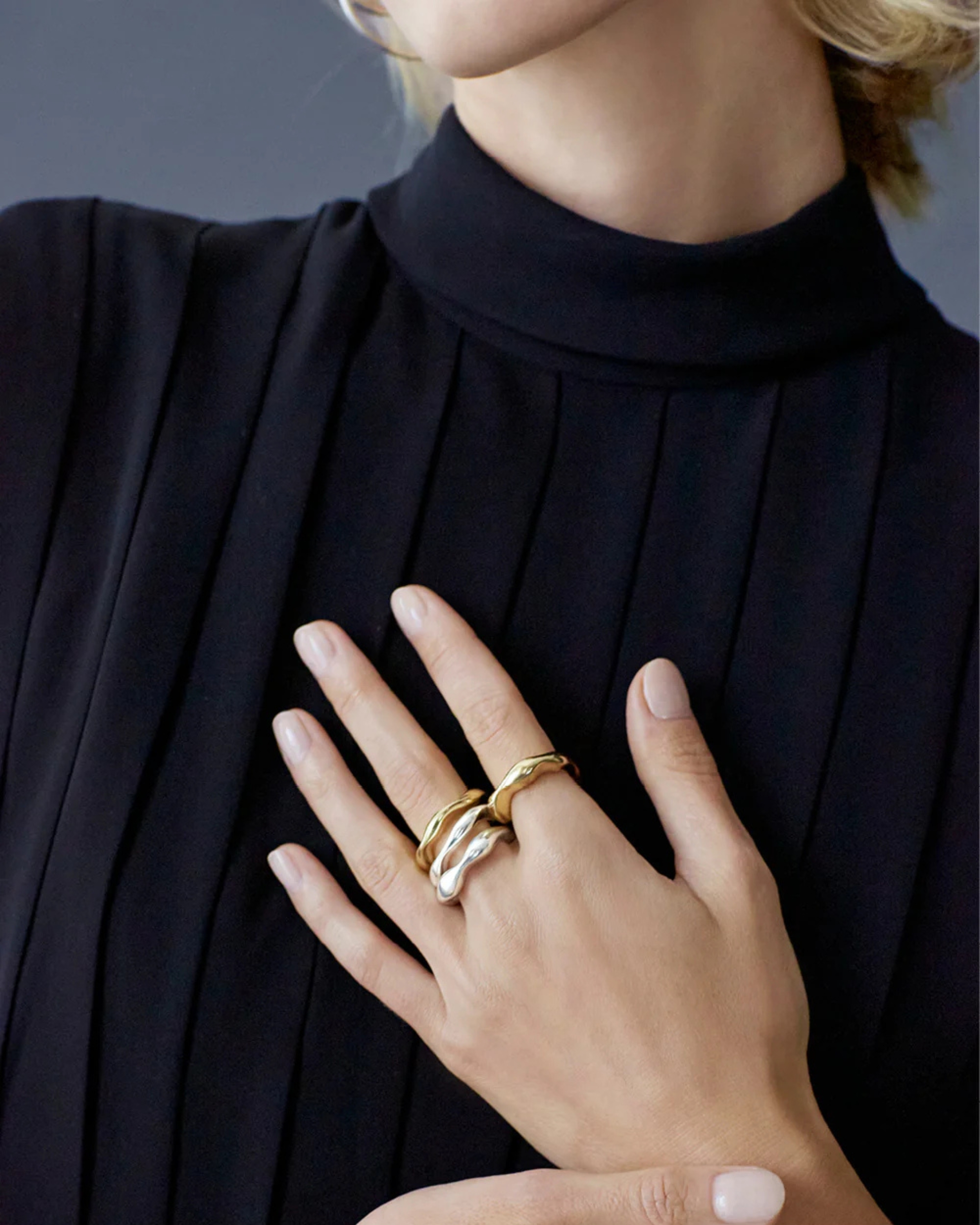 ETOILE RING GOLD | Blanc Iris