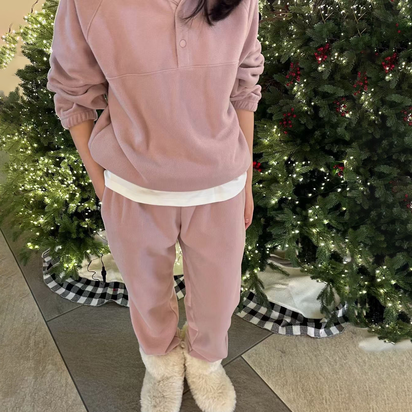 可愛立領同色系排釦上衣+縮口長褲SET / 3色