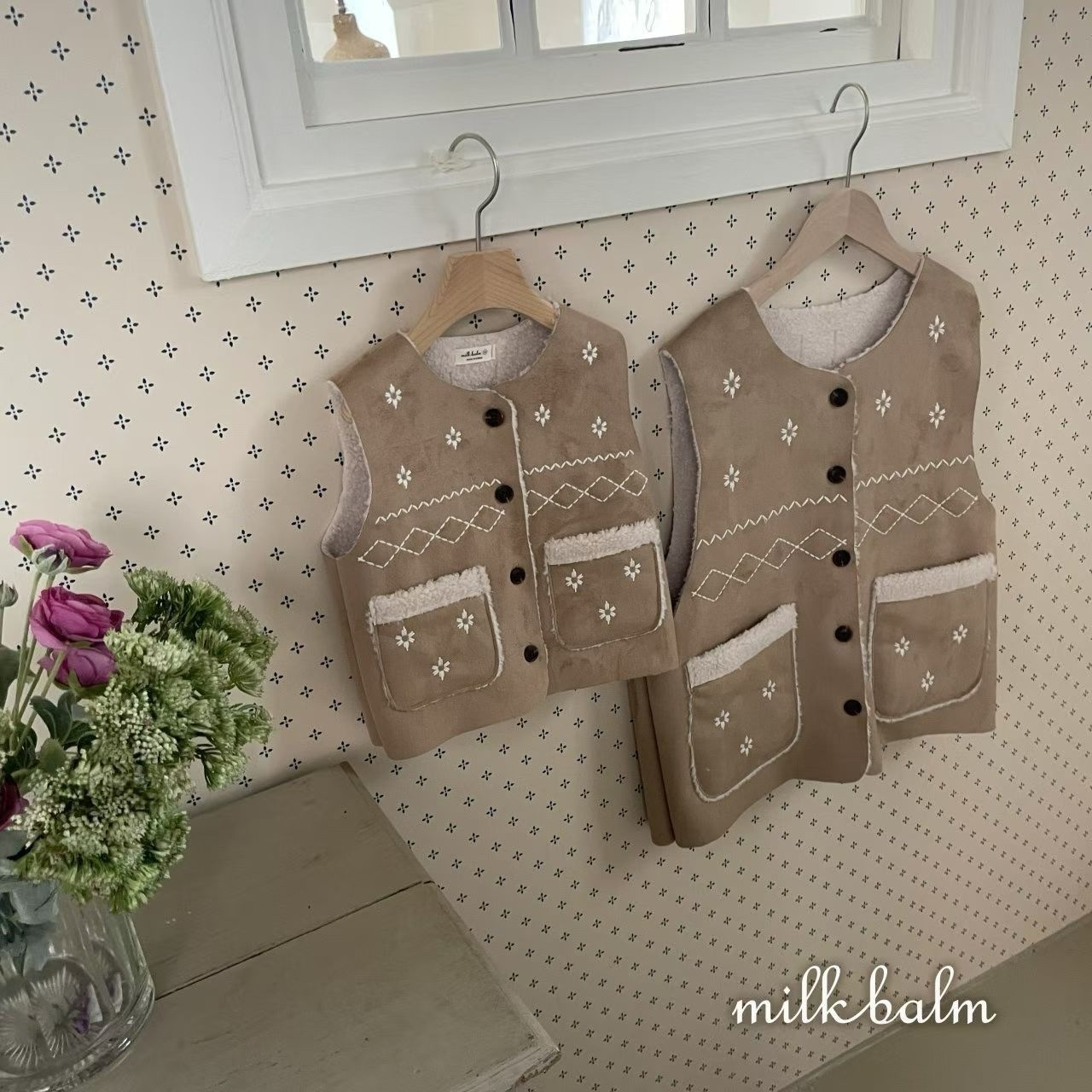 Milkbalm Snowflake Mustang Vest（With Mom）