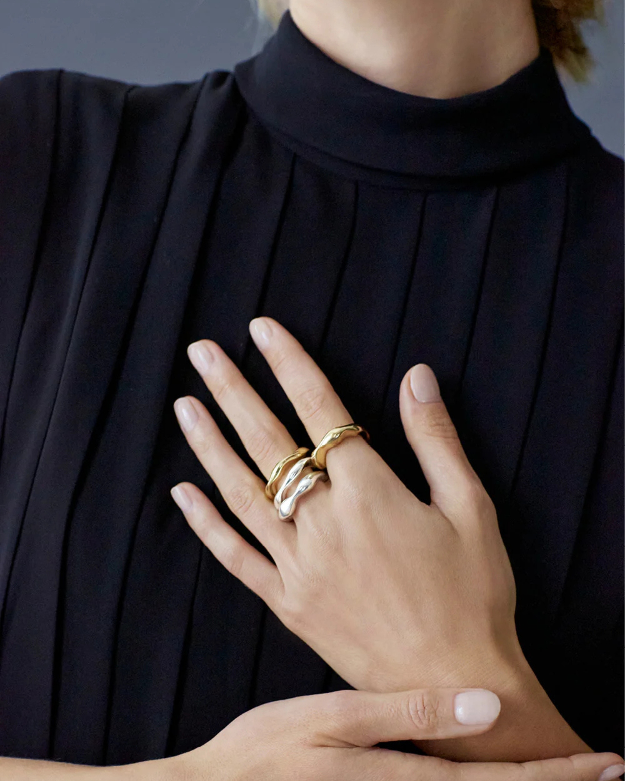 ETOILE RING M | Blanc Iris