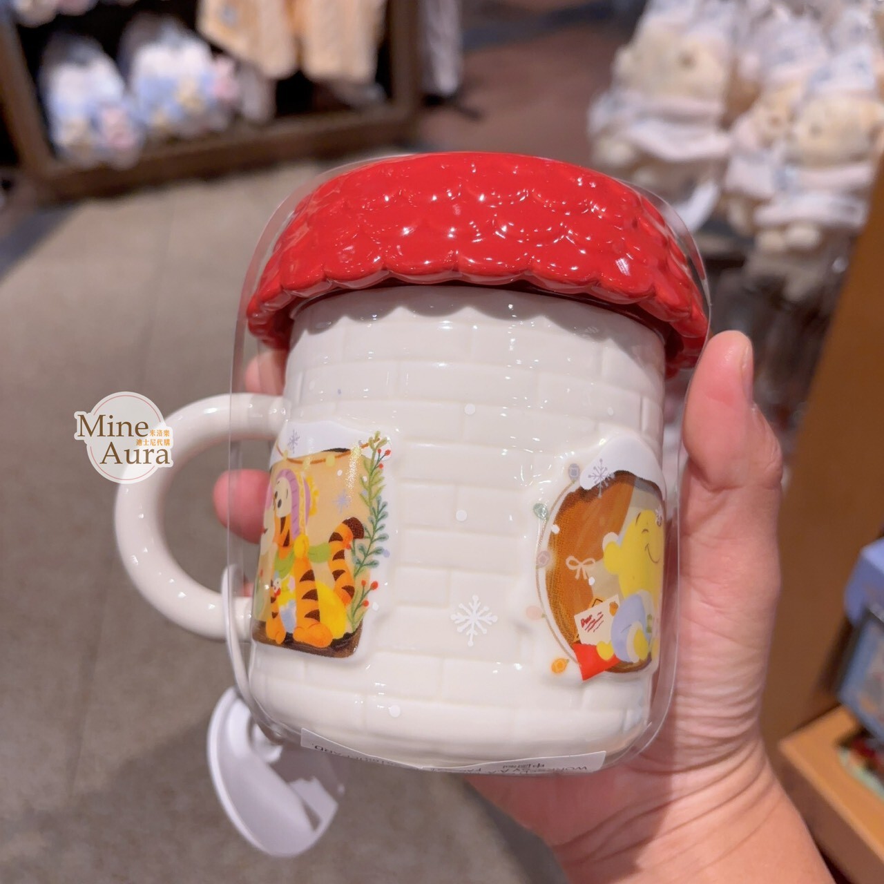 2025 冬日 小熊維尼和朋友們系列 房子 造型 陶瓷馬克杯 水杯 -上海迪士尼樂園
