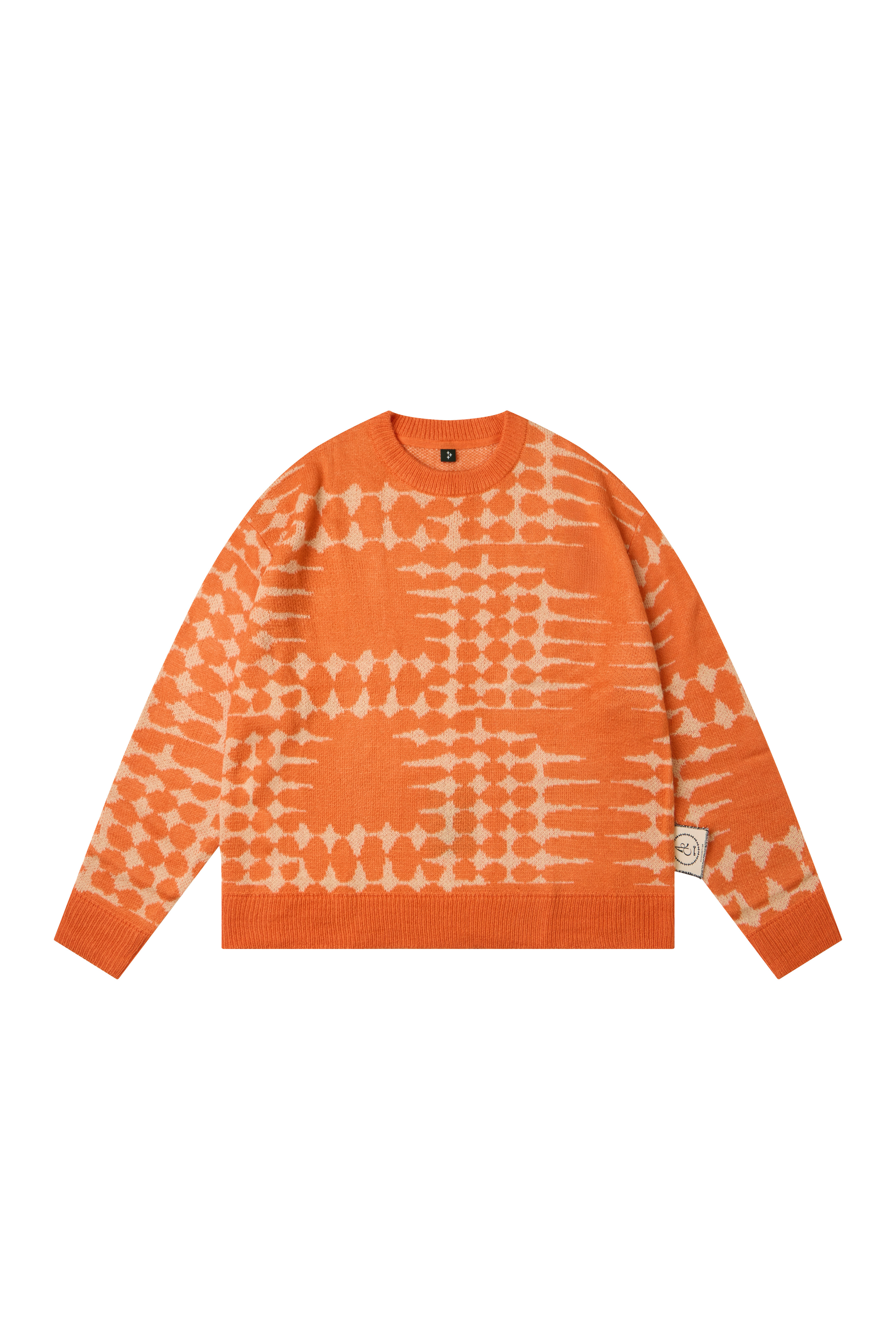 STELLAR BONE SWEATER - ORANGE