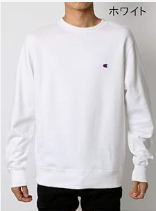 SD019 Champion 細刺繡Logo珠地長袖上衣 UNISEX (日版)