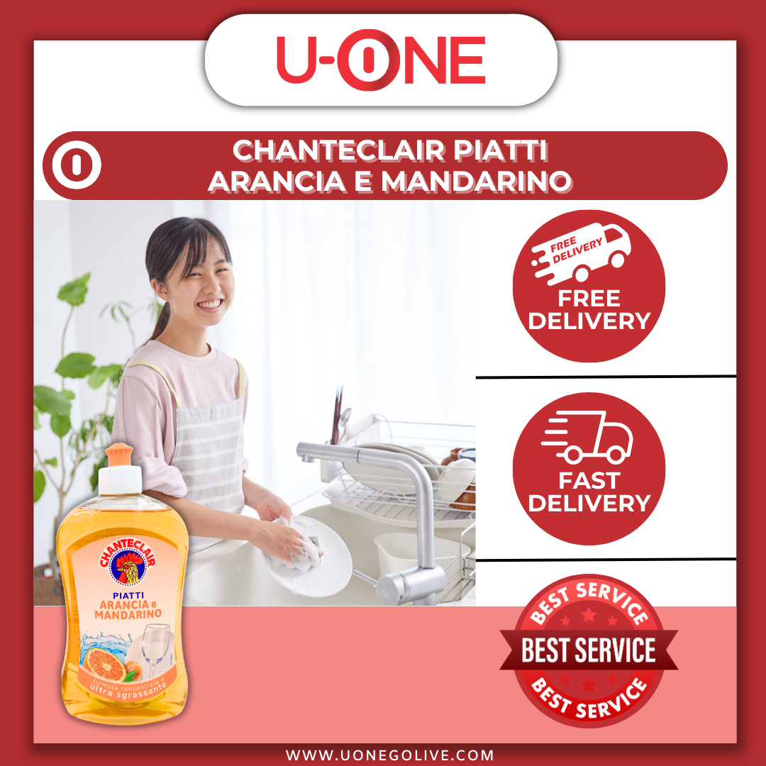 U-ONE | Cleaning Series | Dishwasher | Chanteclair | Piatti Arancia E Mandarino | 500ml