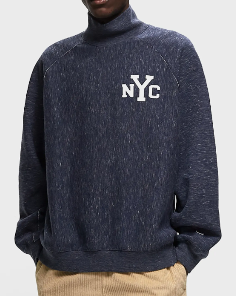 SD017 Champion EUR NYC 抓毛高領衛衣 UNISEX (歐版)