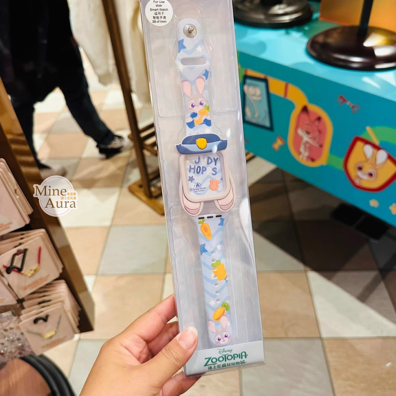 哈茱蒂 Judy 兔 大頭造型 錶殼 + 錶帶組 Apple Watch 適用38-41mm/42-49mm 動物方城市 Zootopia -上海迪士尼樂園