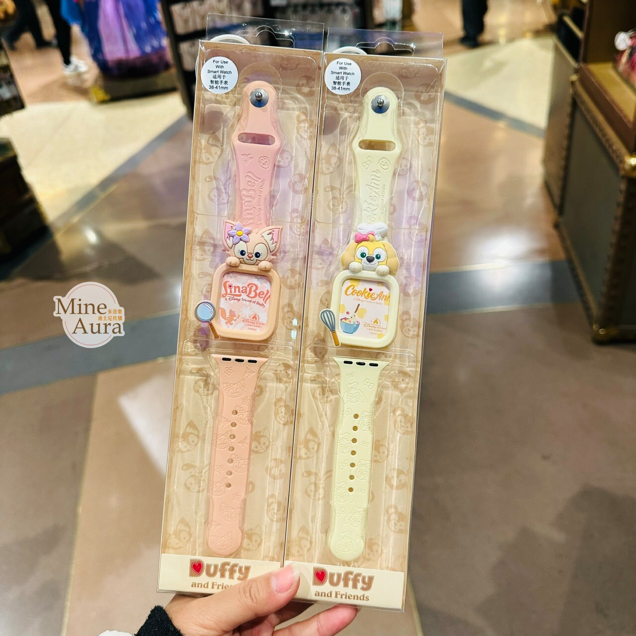 玲娜貝兒 Lina bell 趴趴 造型 錶殼 + 錶帶組 Apple Watch 適用38-41mm/42-49mm -上海迪士尼樂園