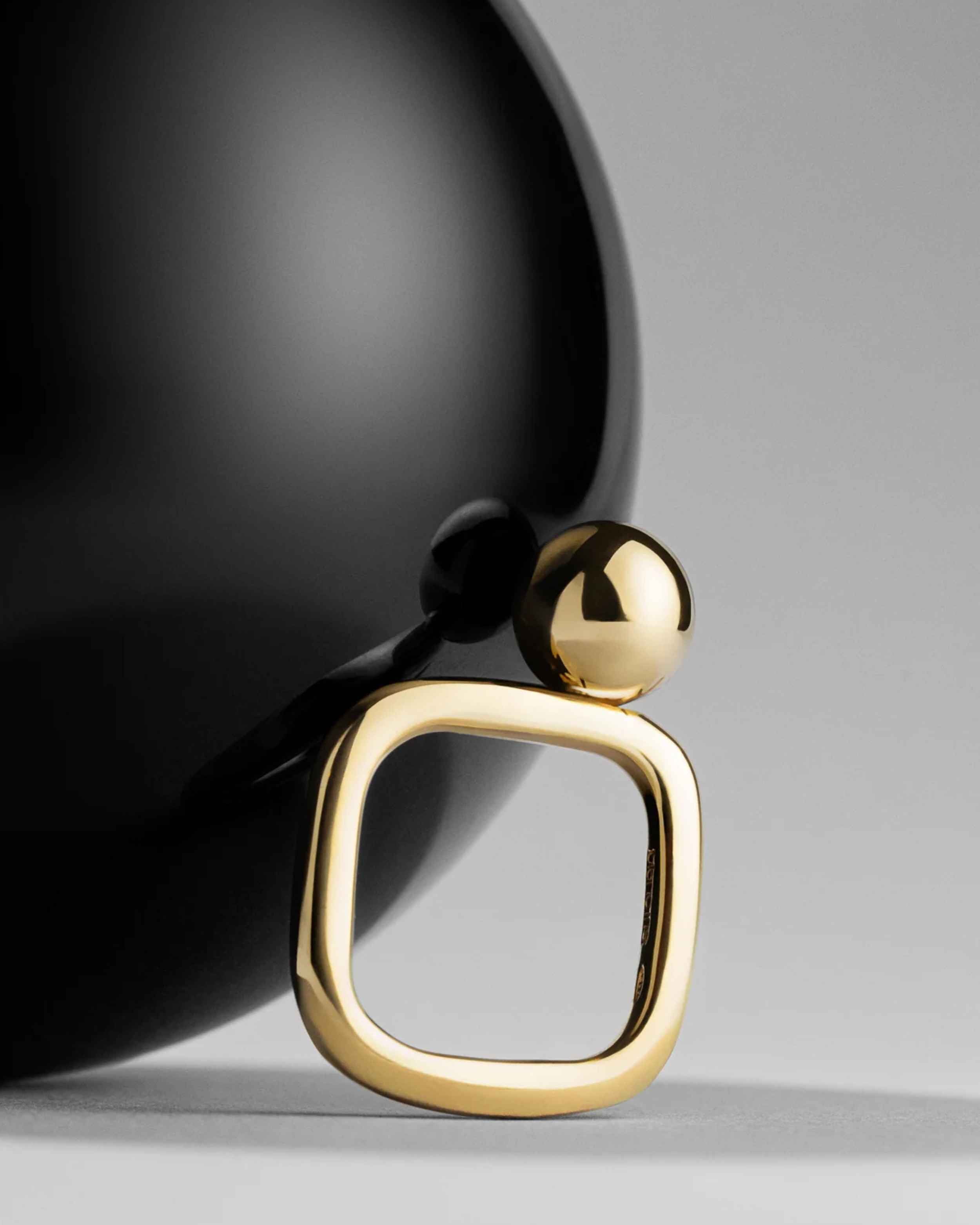 BALLON RING GOLD | Blanc Iris