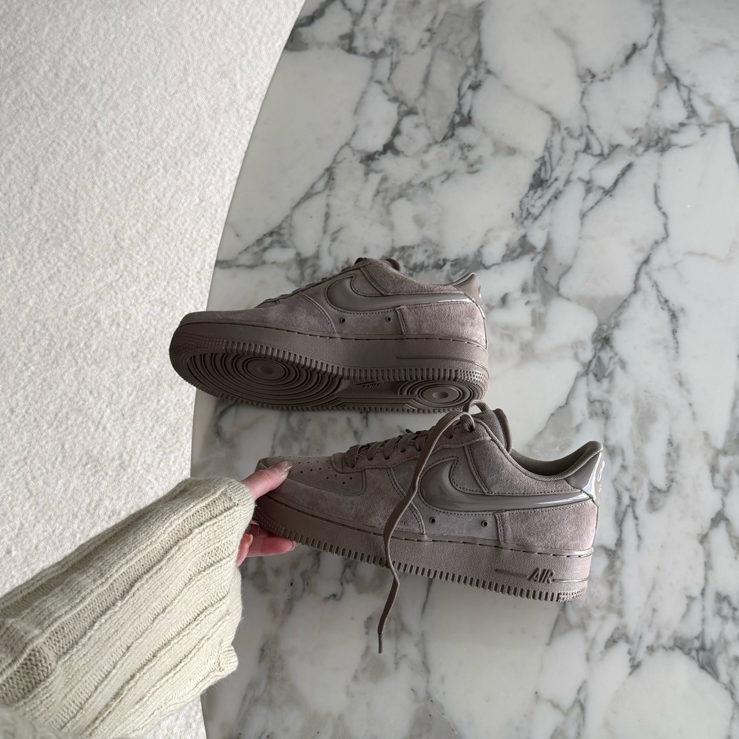 Nike Air Force 1 摩卡奶棕 咖啡棕 融化感 奶棕色 AF1 絨面 復古鞋 HV4406-200