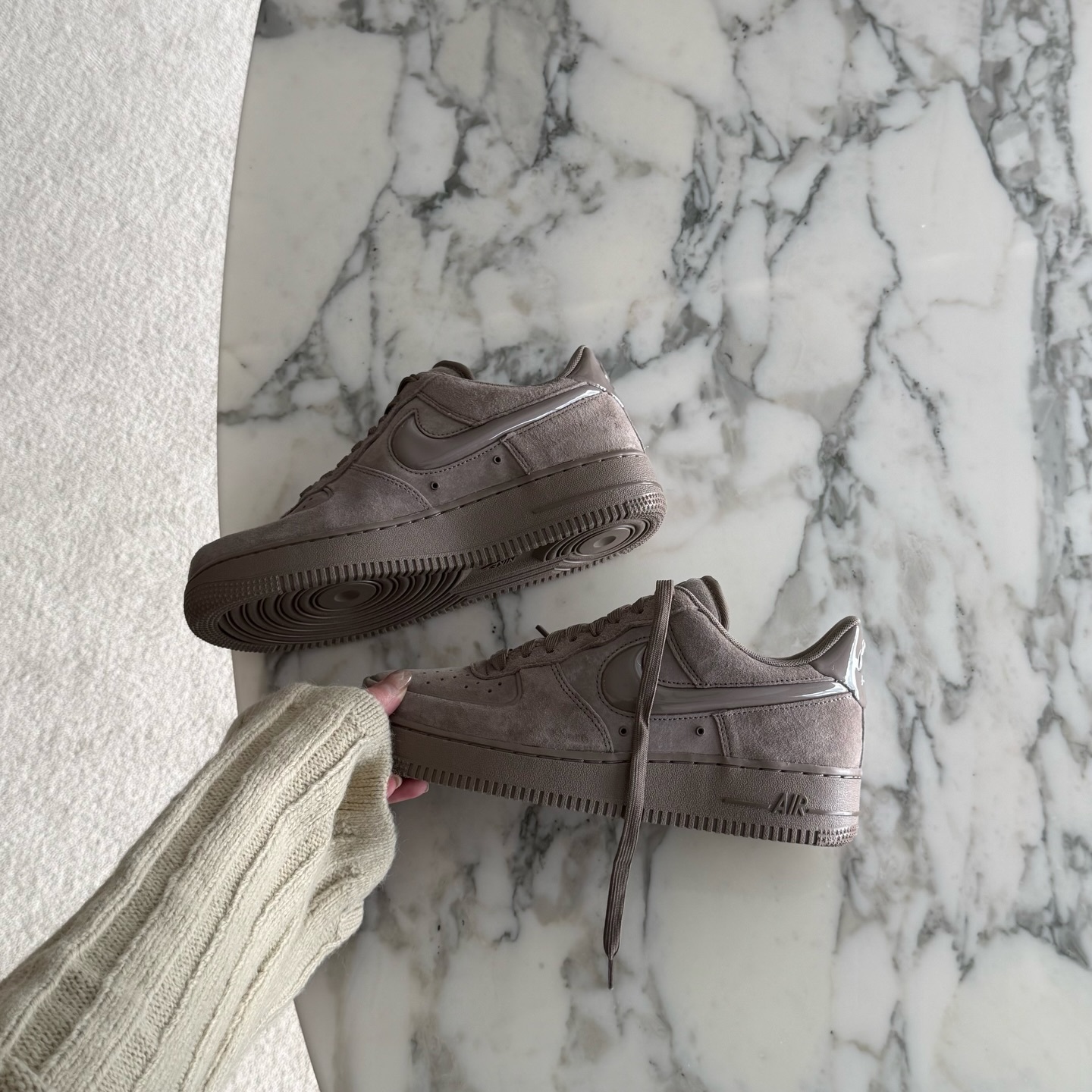 Nike Air Force 1 摩卡奶棕 咖啡棕 融化感 奶棕色 AF1 絨面 復古鞋 HV4406-200