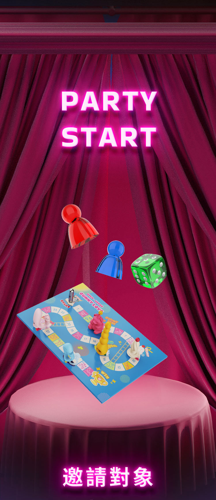 UPKO,義大利 UPKO,UPKO 軟糖派對情趣冒險飛行棋禮盒,調教時尚,調教,調教扮演,BDSM,SM,親密關係,格雷,角色扮演,捆綁,禮物,繩縛,束縛,綁帶,口球,手拍,頸圈,項圈,牽引鏈,手銬,腳銬,馬鞭