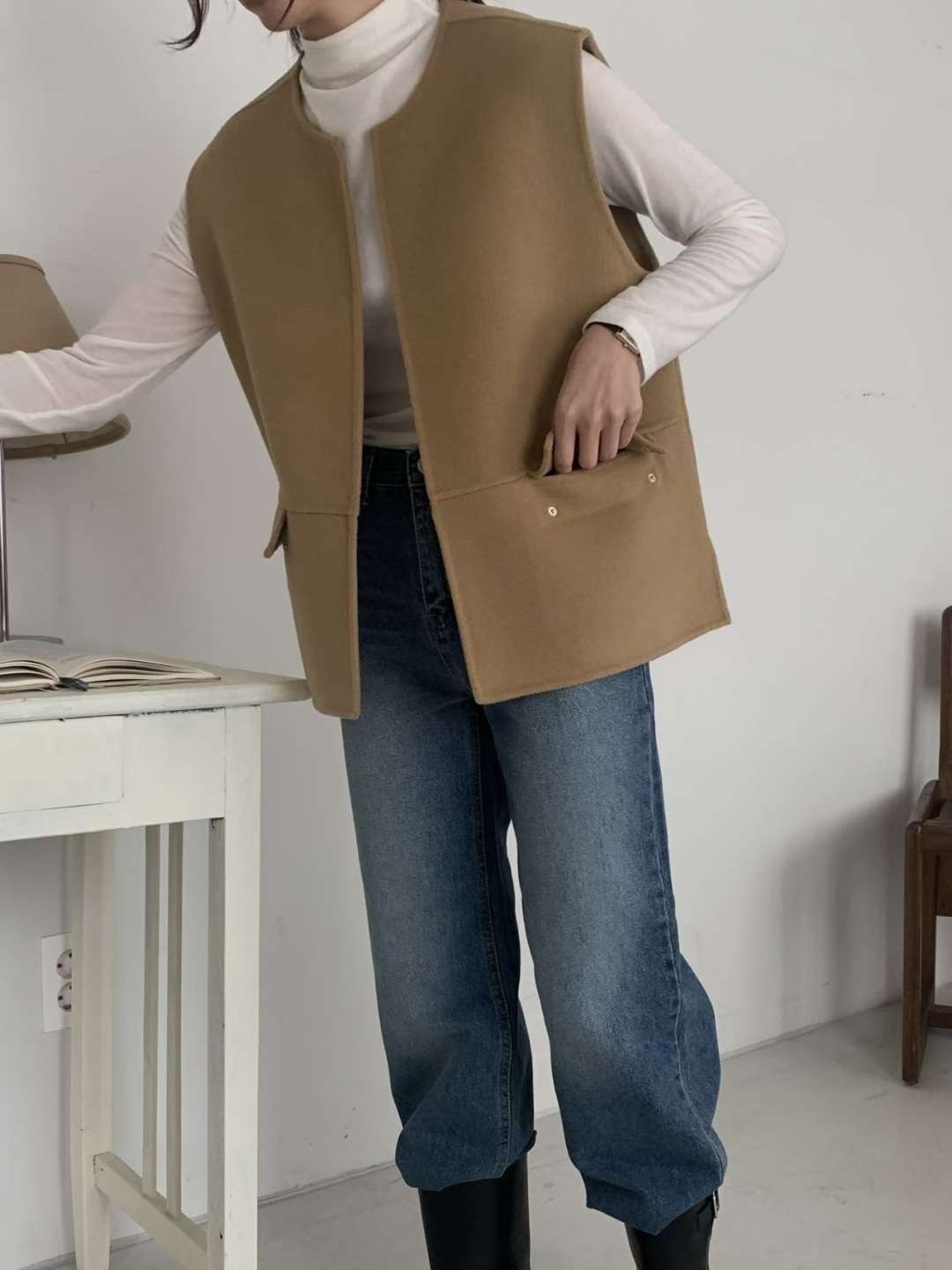 NA2512177 Hand Made背心90% Wool