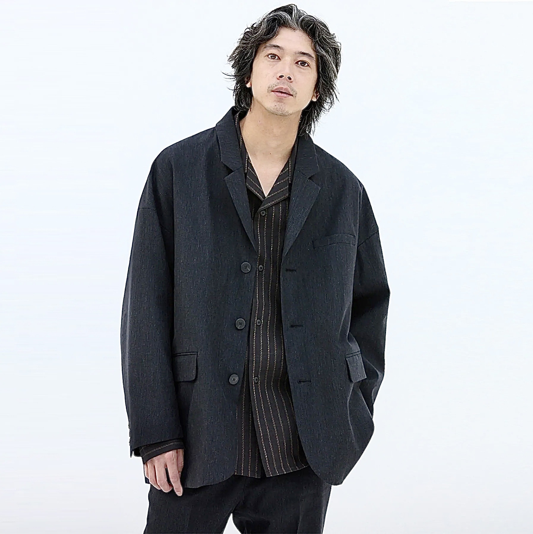 RE-STOCK: VISVIM 2025 A/W HAMMONS JKT SANTOME - BLACK STRIPE SIZE 3 PRE ORDER ITEM (預訂中)