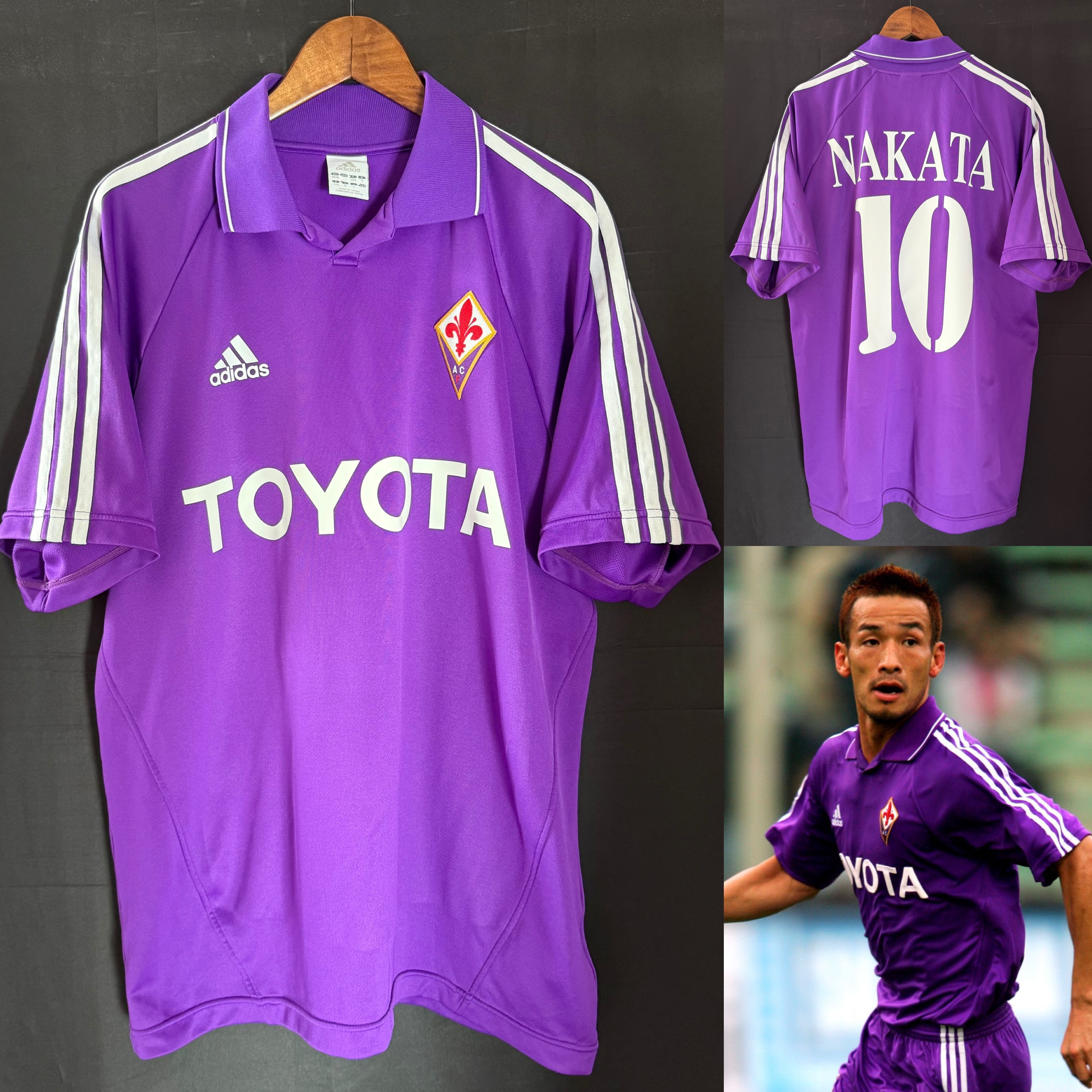 Fiorentina 2004-2005 Adidas Home Shirt #10 NAKATA