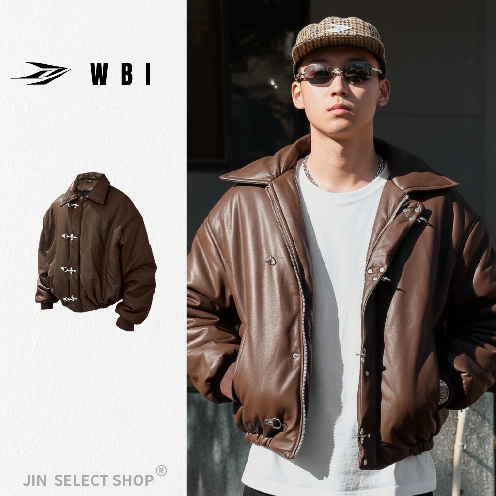 WBI 25AW Asclepius-12A / WSS-01 皮革羽絨外套 飛機釦