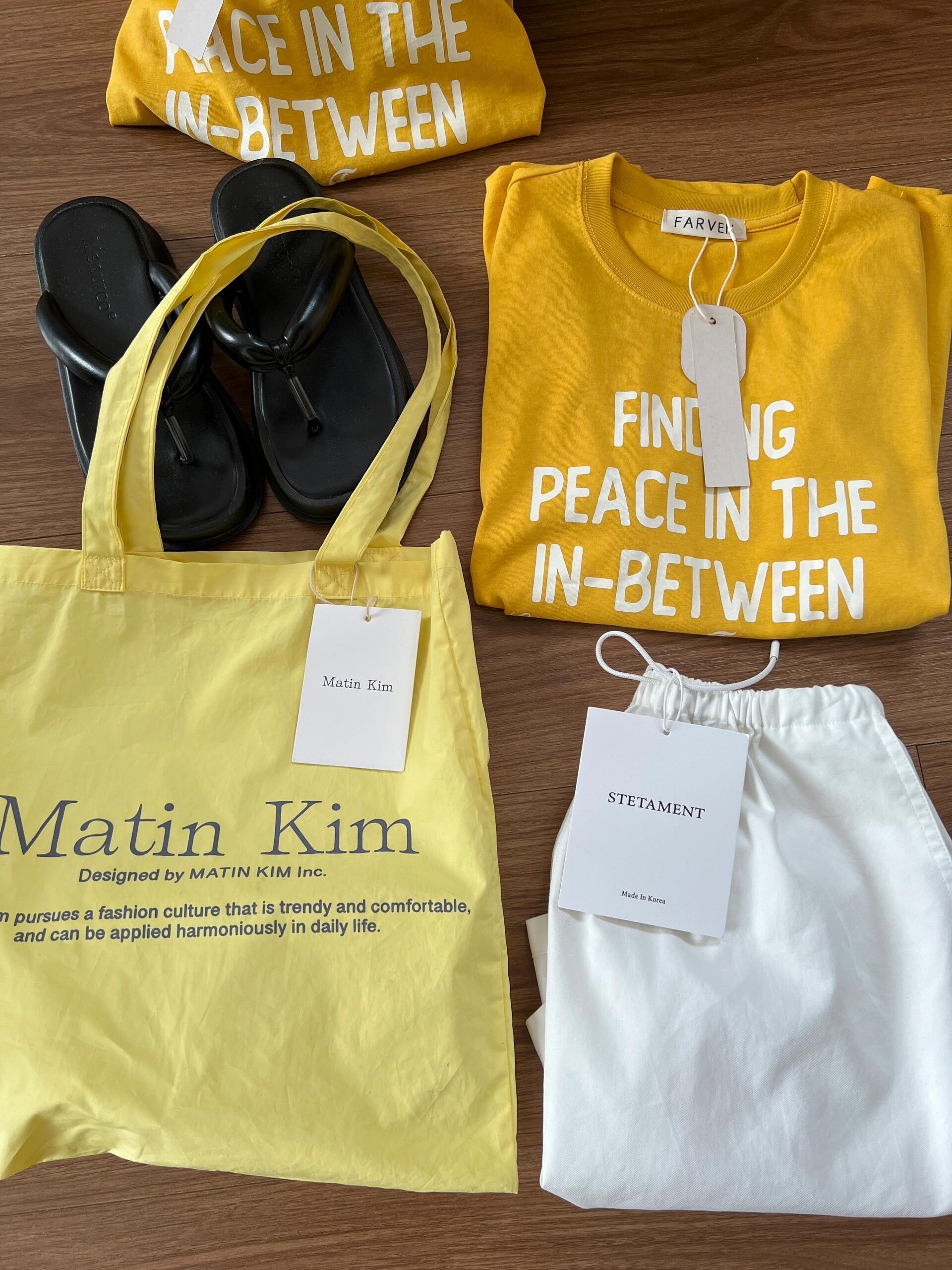 【現貨】韓國 Matin Kim Matin Poppin Ecobag 品牌 輕量 購物袋 隨身袋 多色可選