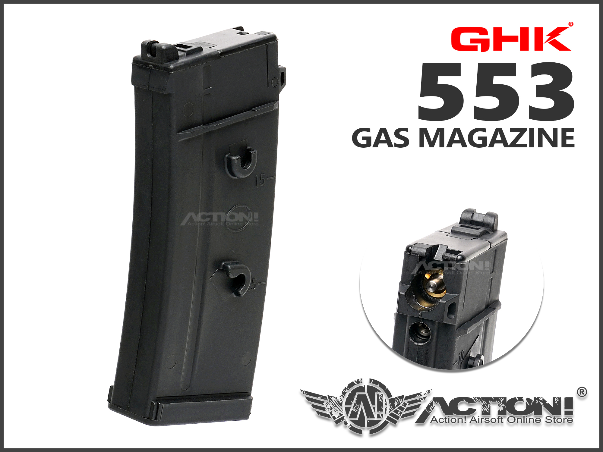 GHK - 553 32rds Gas Magazine for GHK 553 /551 GBB Serie