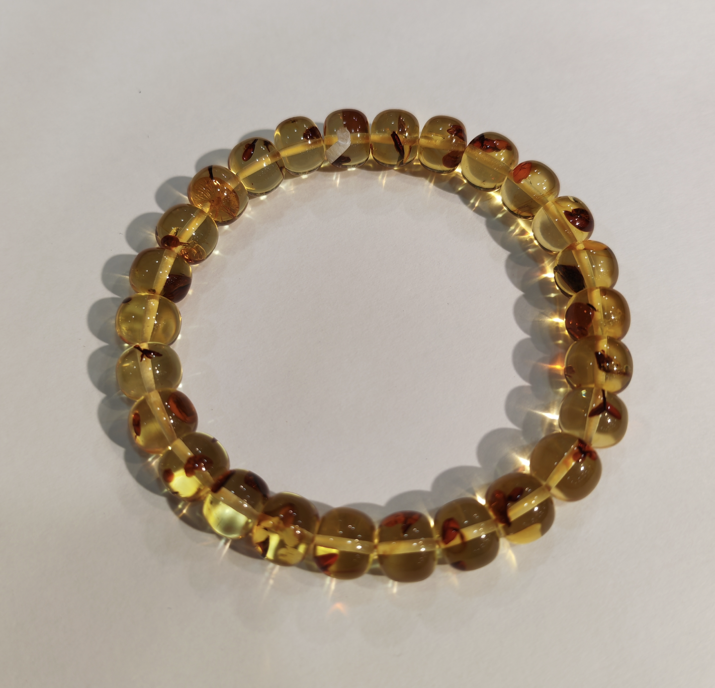 1217GZ55-琥珀GZ-8+花珀老型手串（B55）