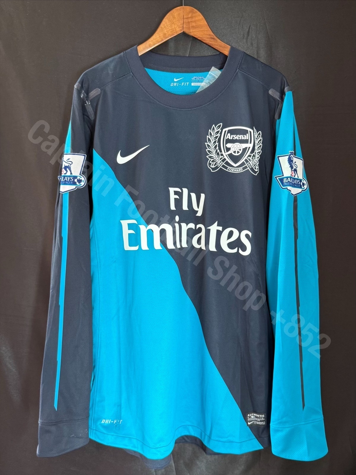 (Player Issue) Arsenal 2011-2012 Nike L/S Away Player Issue Shirt #12 HENRY