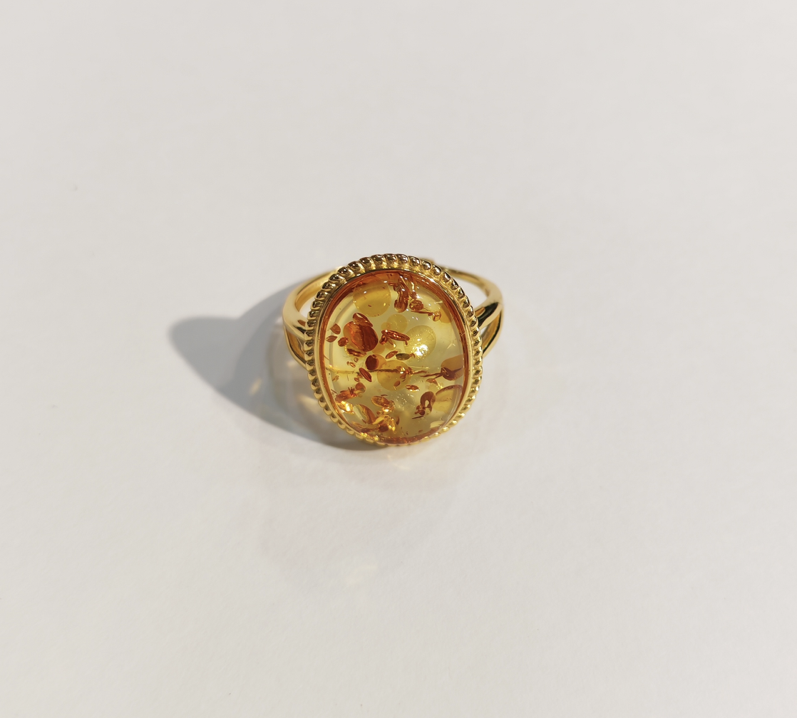 1217GZ68-琥珀GZ-13*18花珀戒指（B68）