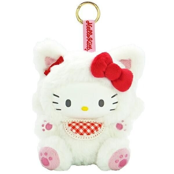 日本 Sanrio Hello Kitty 樹脂面貓貓造型公仔匙扣