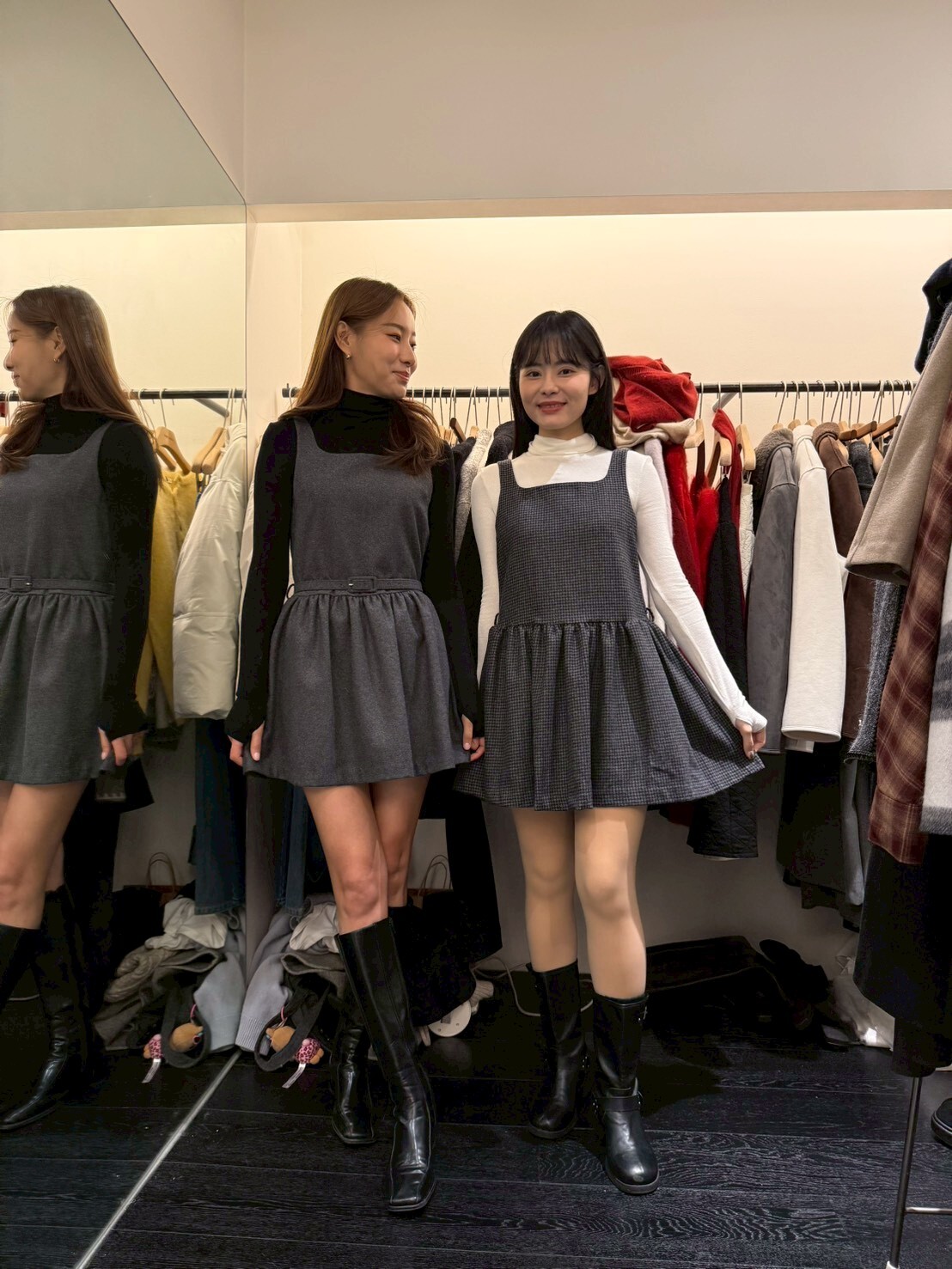 OB5313 羊毛背心腰帶連身裙