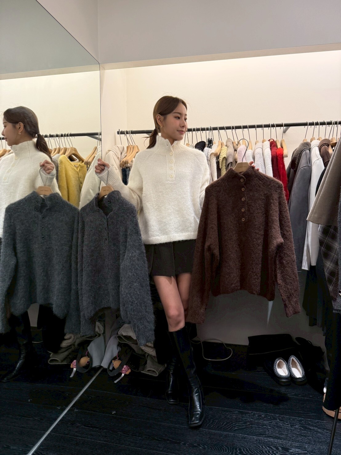 OB5316 插間立領毛衣 *特價* (優惠碼同充值購物金不適用)