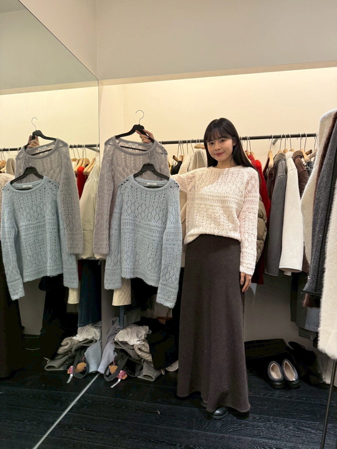 OB5133 鬆軟通花針織衫 *特價* (優惠碼同充值購物金不適用)