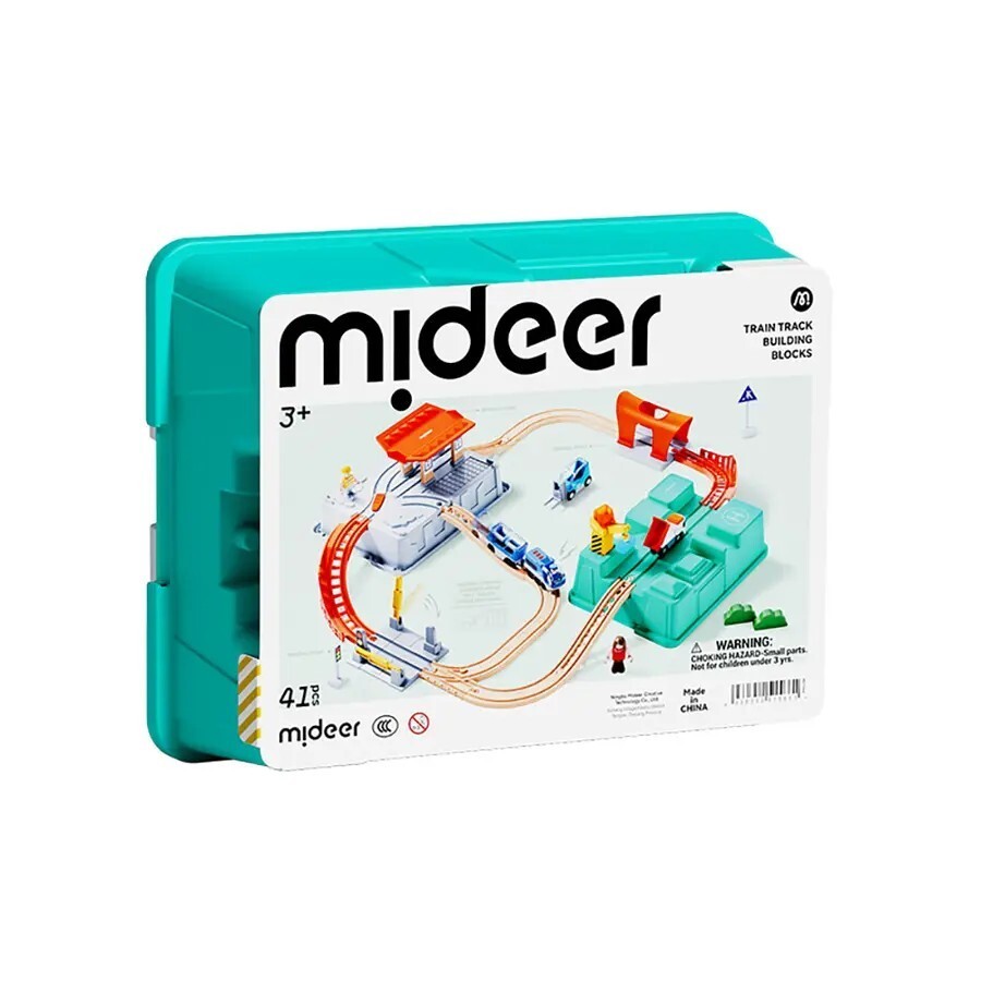 【樂森藥局】MiDeer 智能音效火車立體軌道積木遊戲組(41pcs)