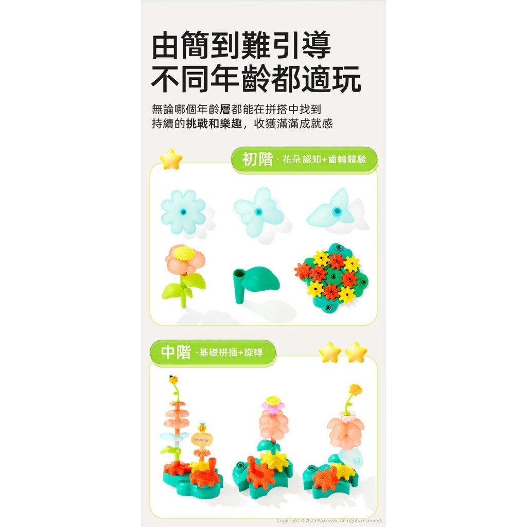 【樂森藥局】MiDeer 3D立體旋轉花園積木遊戲組 (101pcs)