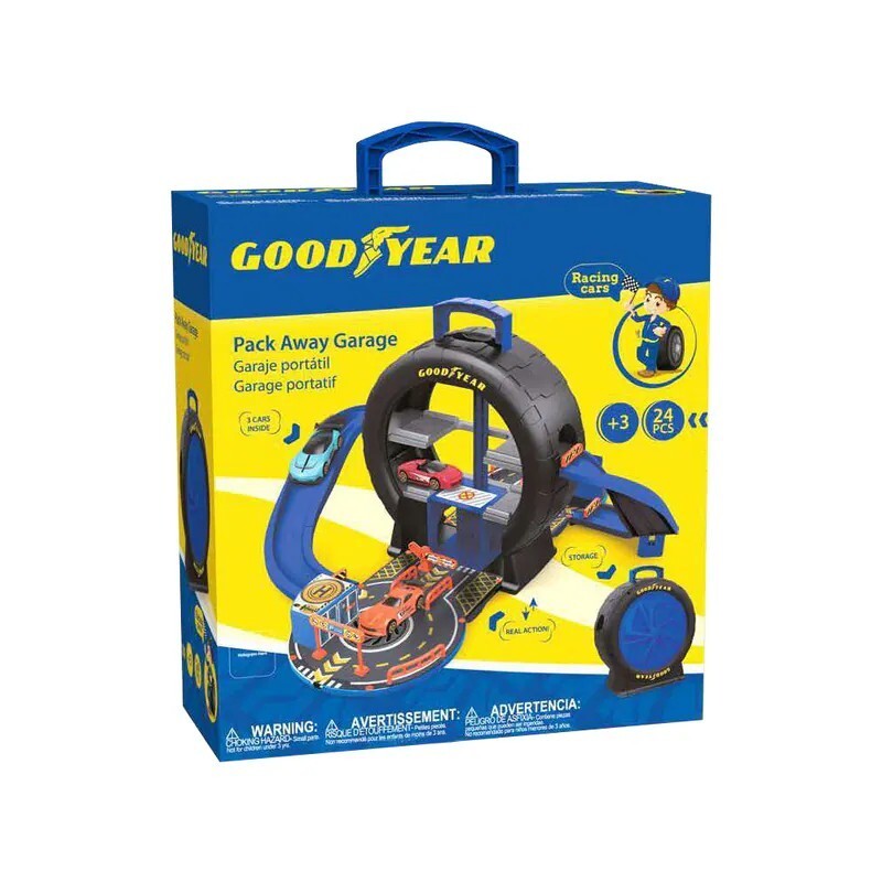 【樂森藥局】美國 STANLEY Jr. 手提輪胎外出遊戲組 (固特異聯名)