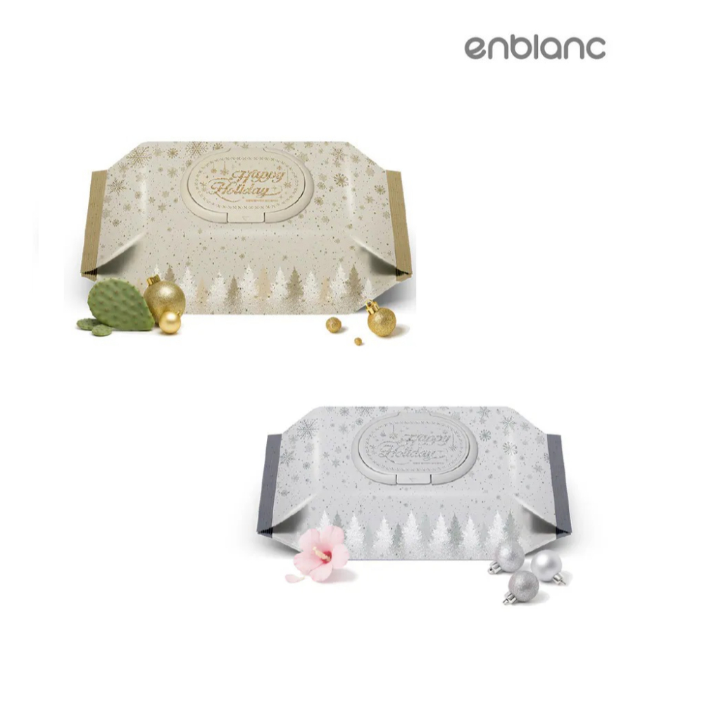 【樂森藥局】ENBLANC 2025聖誕限量款 輕柔木槿花 極厚仙人掌 濕紙巾