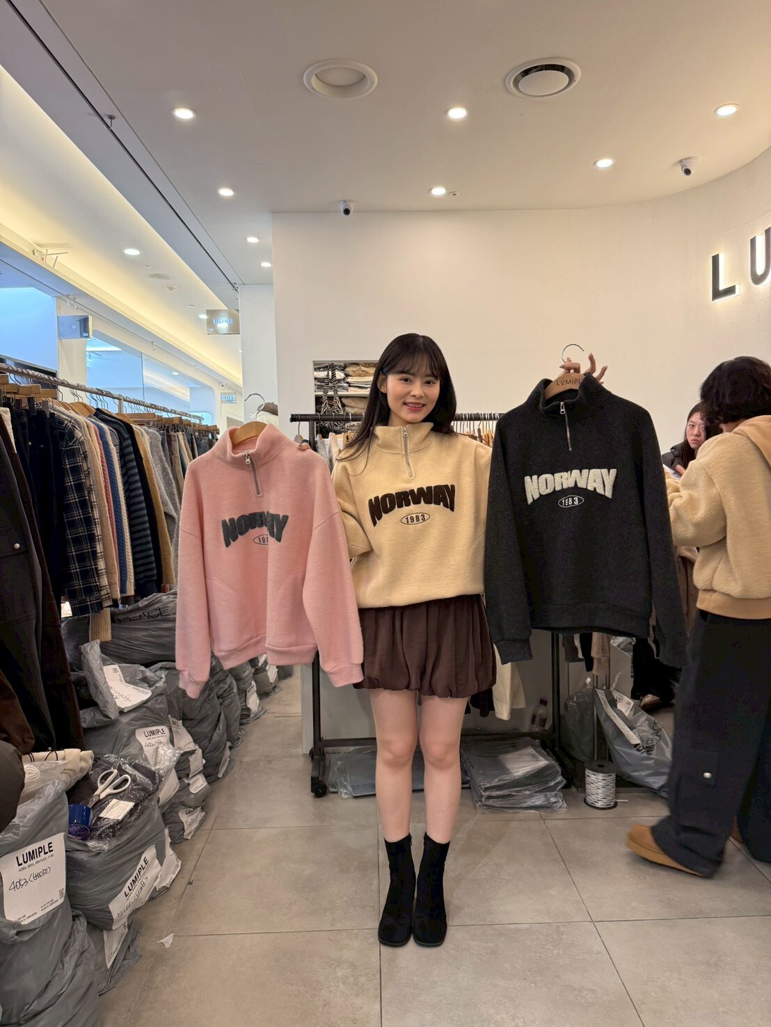 LP5304 抓絨半拉鍊高領運動衫