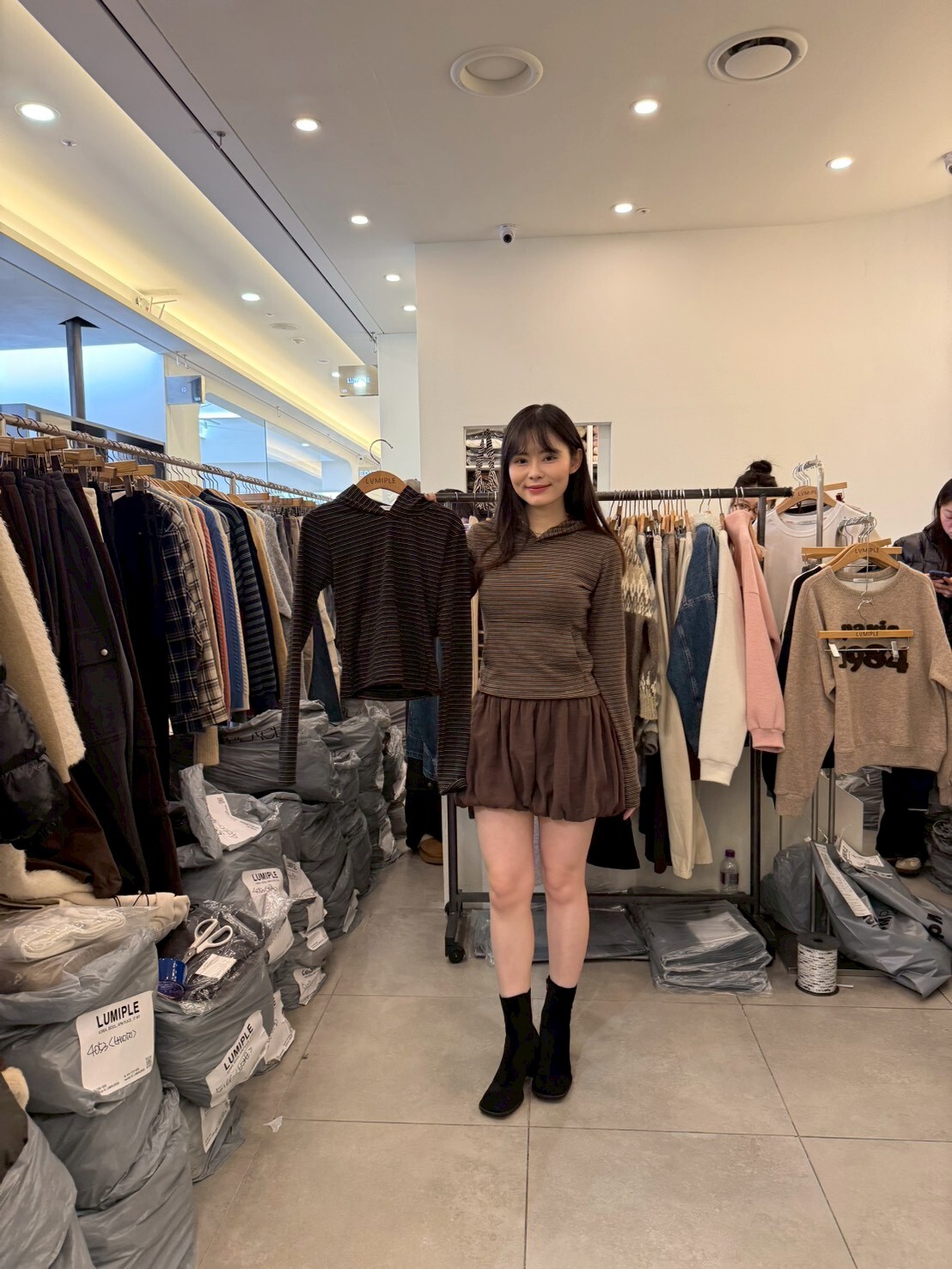 LP5311 條紋舒適連帽上衣