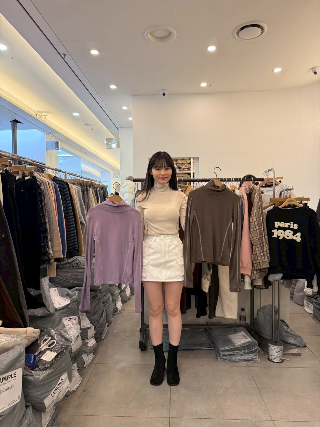 LP5309 彈性高領長袖T恤